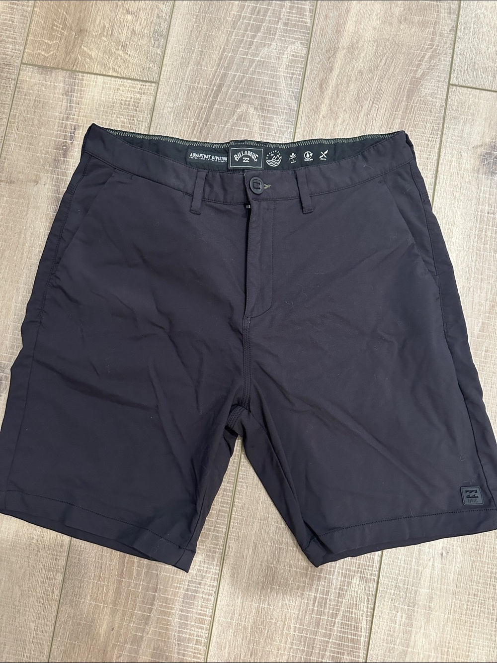Billabong Men's Black Flat Front Shorts